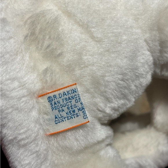 Vintage 1977 Dakin Nature Babies White Bear & Cub Plush Set 9” Hugging Toy - Picture 7 of 7